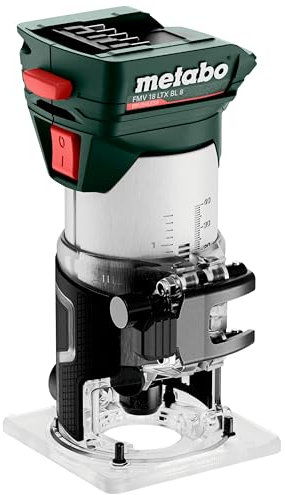 Metabo FMV 18 LTX BL 8 - Fresa a batteria con metaBOX 145 (peso 1,6 kg, velocità a vuoto 4800-29000/min) 601742840