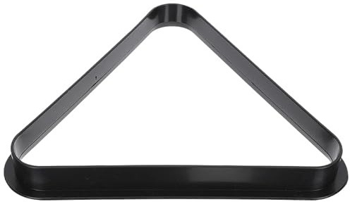 Beaupretty Mini-RâTelier De Billard Triangulaire en Plastique Noir pour Boules Standard Accessoire pour Table De Billard Salle De Jeux Club Centre Communautaire