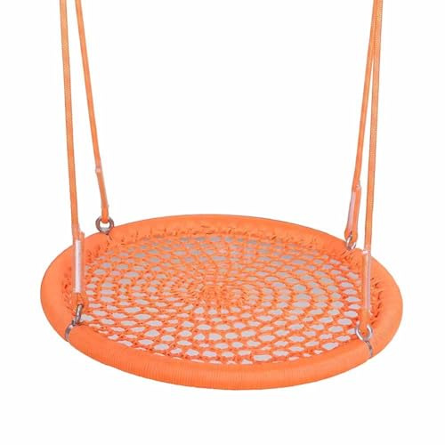 LXHELIVERY Balançoire D'extérieur pour Enfants - Cadre Durable avec Kit De Suspension en Corde pour Chaise À Bascule, Équipement De Parc D'attractions Et Balançoires(Orange,90cm/2.9ft)