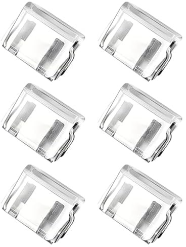 6 Pack Invisible Trouser Hem Clips Transparent No-Sew for Jeans Trousers | Low-profile discreet finish, no fabric damage, secure non-slip hold, effortless application, ideal for daily wear & travel