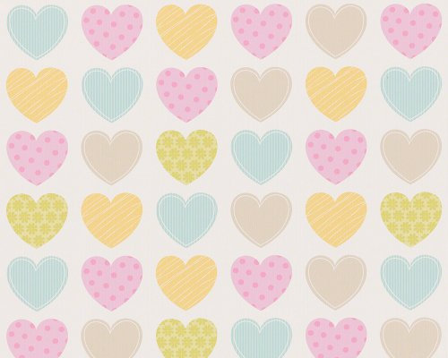 A.S. Création Tapete Boys and Girls 5 Papier-/ Kindertapete, 10,05 x 0,53 m, 1 Stück, bunt/weiß, 935662