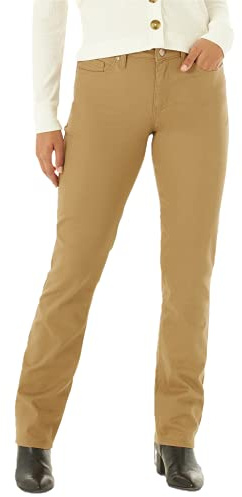 Lee Women's Legendary Mid Rise Straight Leg Jean Tigers Eye 8 Short