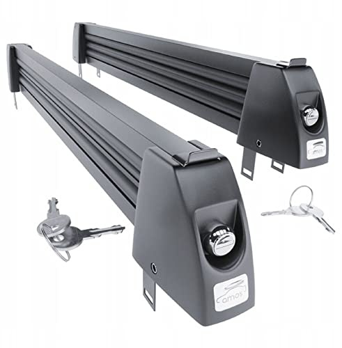 Dach Skiträger Skihalter für 5-Paar 58 cm Profilschiene Snowboard Schwarz Relingträger Grundträger XXL