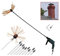 Kit De Ramonage Poêle Pellet Cheminée 8 M Brosse De Nettoyage 360° Brosse De Cheminée De 8 Mètres Kit De Ramonage Avec Une Tête De Bross Supplémentaire En Nylon Kit de nettoyage de cheminée(10 m)