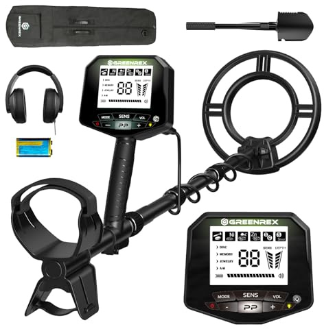 Metal Detector for Adults Professional, Waterproof Pinpoint, High Accuracy Gold and Silver Detection, Underwater and Beach Use, 10'' IP68 Coil, Bigger LCD, New Advanced DSP Chip, Black