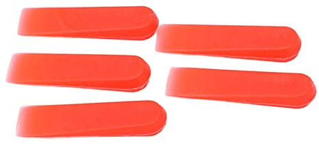 Hamwesh PE Röda Kakel Utjämnande Kilar 1000 St för Marmor Keramiska Stenar Avståndshållare, Snabb Utjämningsverktyg för Hemförbättring