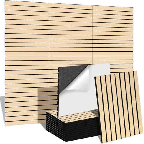 Paneles insonorizantes autoadhesivos de fieltro for estudio, paneles 3D for karaoke, dormitorios, grabaciones, oficinas, paredes acústicas cuadradas absorbentes (9, 60 x 120 cm)(30 * 40cm)