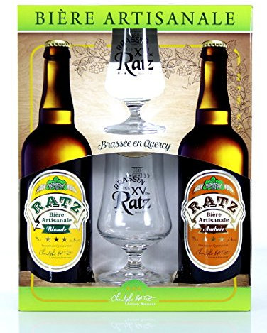 Coffret Bières Artisanales - Coffret 2 Bières + 2 Verres