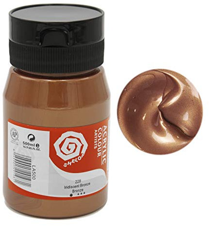 Paintersisters Artist Künstler- Acrylfarbe, hochpigmentierte Top-Qualität in 500 ml Vorratsgebinde 26 bronze