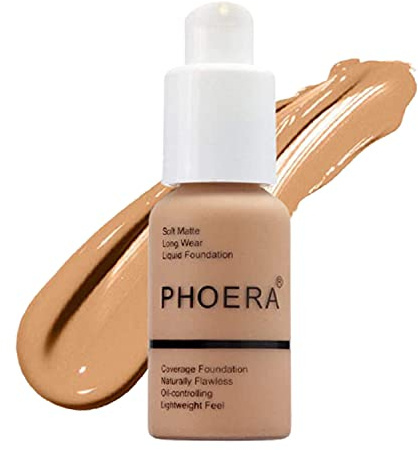 Aquapurity Phoera® Full Coverage Foundation Soft Matte Oil Control Concealer 30ml Long Lasting Flawless Cream Smooth (105 SAND)