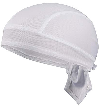 Berretto pirata da motociclista,fascia hip hop,cappello in cotone,cappello turbante,bandana,berretto estivo, bandana,foulard, traspirante,sport,copricapo da bicicletta,unisex,bianco,Taglia unica