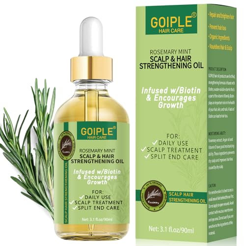 Organique Rosemary Oil Pour La Croissance Des Cheveux 3,1 Fl Oz, Cuir Chevelu Naturel Pur l'Huile De Romarin Huile Rosemary