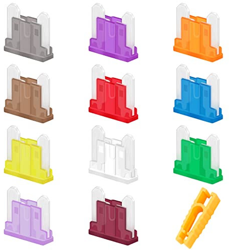 JatilEr Car Fuses Blade 30 Pcs, Automotive Replacement Fuses 2A-40A with Safety Puller for Car, Truck, Motorbike