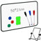 Whiteboard Magnetwand 30x21cm Whiteboard Magnettafel mit Ständer Beidseitige Verwendung Desktop Magnetboard Mini Memoboard mit trocken abwischbaren Stiften Radiergummi Magneten