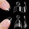 GlamRays 240Pcs Kurze halbe Abdeckung Mandel Nägel & 240Pcs Kleine Verjubelt Quadratische Nägel Spitzen Gel x Klar Set, Mandel Nägel Vorgeformt XS Quadratische Nägel Spitzen
