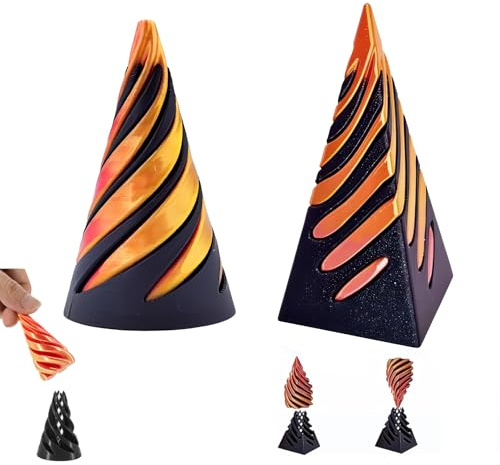 2 Pieces Spiral Cone Fidget Toy,Impossible Cone,Spiral Fidget Toy,Suitable For Office,School,And Home To Relieve Anxiety And Help Focus