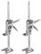2 pièces Lève-meuble, Bras de Levage économisant le Travail avec échelle de Précision,Réglable Lève-Plaques Manuel, Avec échelle pour Les Sols,les Fenêtres et les Armoires Capacité de Charge 220KG