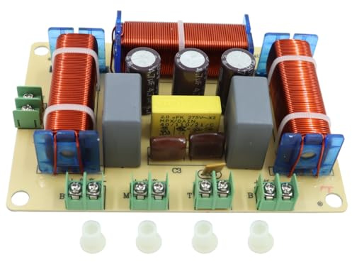 Durlo Crossover per altoparlanti a 4 vie di qualità Hi-Fi da 400 W, doppio divisore di alta e bassa frequenza per sistemi audio audiofili home theater