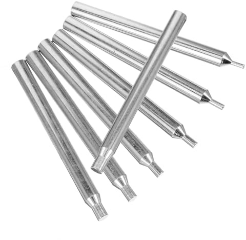 Generico Kit 7 Strumenti per Rimuovere Imperfezioni di Lucidatura per in Metallo Argento Impugnatura Confortevole e Bastoncini di Diverse Misure