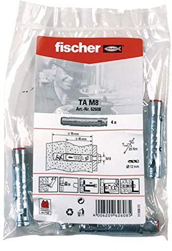 Fischer Schwerlastanker TA M8 B Beutel (4 Stück je Beutel) 62608