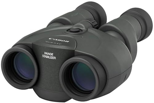 Canon 10x30 is II Fernglas (10 fache Vergrößerung, Feldstecher, Präzisionsoptik, Powered is Bildstabilisator, manuelle Fokussierung, Dioptrinkorrektur, Porroprisma II, Freihandeinsatz), schwarz