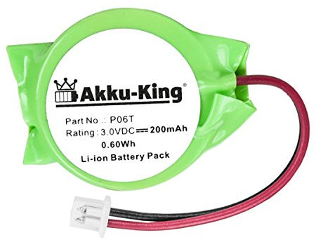 Backup, CMOS Batterie kompatibel mit Dell P06T - Li-Ion 200mAh - für Alienware M11X, M14X, M15X, M17X