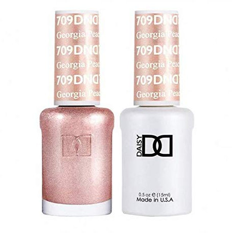 DND Duo Gel & Nail Polish Set - Georgia Peach 709-2x15ml