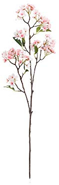 Arrangement de fleurs de pommier artificielles en soie, utilisé pour la décoration de mariage et de famille. (rose, 99 cm)