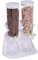 relaxdays Distributeur de céréales Double, Rangement pour muesli, cornflakes, Fruits secs, Bonbons, Plastique, Blanc
