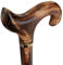 TAMAKA® Handgefertigter Derbystock aus Holz mit gebranntem Griff, für Herren und Damen, 94 cm