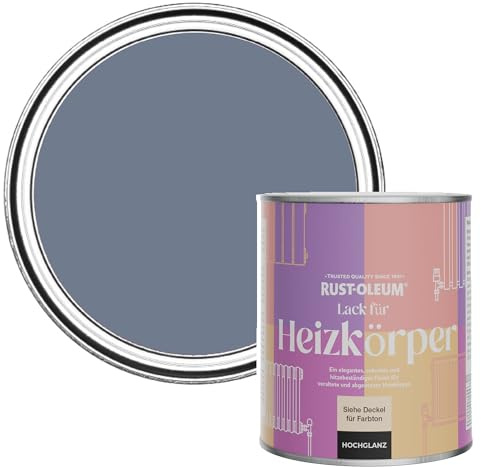 Rust-Oleum Blue Heat Resistant Radiator Paint in Gloss Finish - Hush 750ml