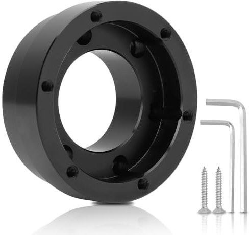 WODHMIEY 2.75in/70mm Universal Car Steering Wheel Hub,Steering Wheel Adapter Made Of Aluminum Alloy For LogitechG29、G920、G923、Thrustmaster Compatible With 13,14 Inch Wheel Hub Spacer