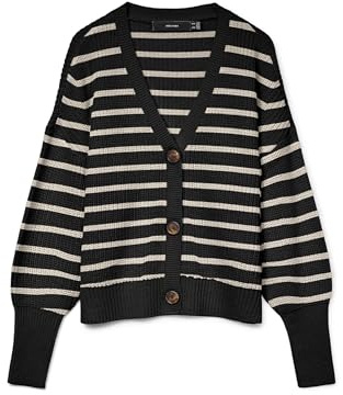 VERO Moda Women's Vmlea Ls V-Neck Cuff Cardigan Noos Cardigan Sweater