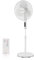 PureMate 16-Inch Pedestal Fan with Remote Control and LED Display, 3 Operational Modes, 80° Oscillation, Adjustable Height and Pivoting Head for Powerful, Quiet Cooling. Ideal for Homes, Offices