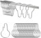 YZROHYI 36 Piezas Anillas Cortina Ducha Metal,Ganchos Cortinas Baño,Shower Curtain Hooks,Anillos de Ducha,Anillas de Baño Plata,Argollas para Cortinas,Ganchos Barra de Ducha para Ventanas-70 x 40 mm