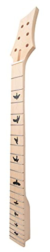 Walfront Gitarrhals, Maple Wood 22 Fret Ersättningshals för Elgitarrer, Robust Konstruktion, Slät Finish, för Musiker