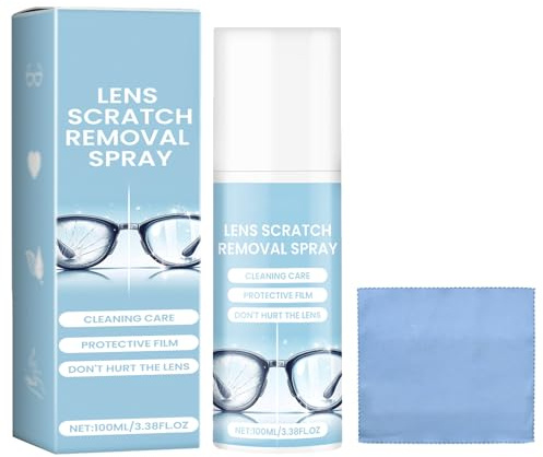 Spray de Reparación de Gafas,Líquido de Reparación de Cristales para Lentes,Cleaning Agent Removing Scratches On Eye Glass,para Compacto Hombres Mujeres Adolescentes Familia