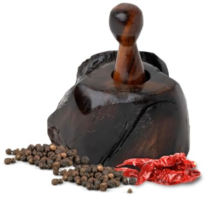 IECAP LLC Ironwood Pepper Grinder – Manual Spice Grinder, Wooden Pepper Mill Grinder, Chiltepin Pepper (Classic)