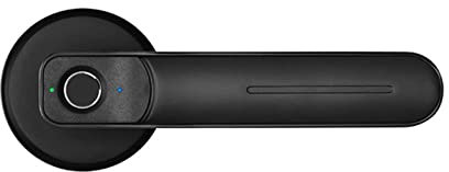 Serrure Connectée, Poignée de serrure de porte d'empreintes digitales Rechargeable par USB anti-vol entrée de sécurité biométrique électrique intelligente sans clé avec 2 clés maison intelligente ,Sma