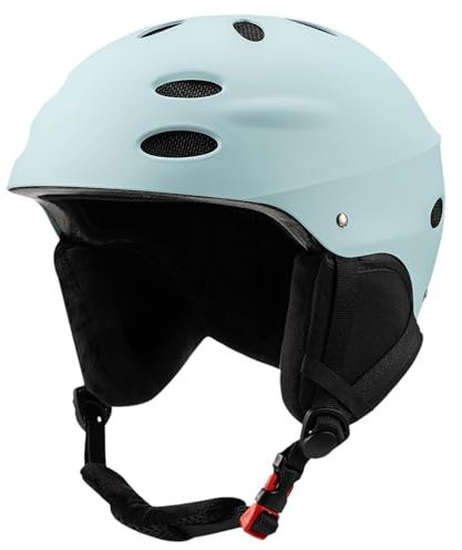 MagiDeal Skihelm, Sporthelm, tragbar, schlagfest, leichte Kopfbedeckung für Mountain Road, Skateboard, Klettern, Damen und Herren, Hellblau