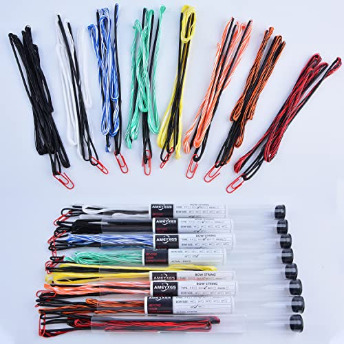 Dacron Bogensehne Ersatz für Traditionelle und Recurve Bögen - AMO 48-70 Zoll (122-178 cm) - 12/14/16 Stränge - Hochwertige Ersatzsehne für Bogensport