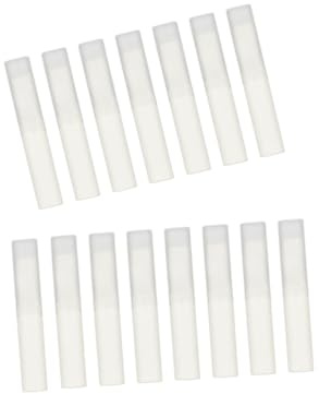 UKCOCO 15 Tubos de Plástico Blanco de 4 G para Bálsamo Labial, Contenedores de Almacenamiento para Uso DIY