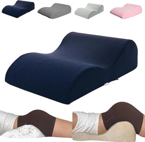 Bumpy Cuddles Pillow, 45° Multi Position Comfort Memory Foam Pillows, Couple Deep Position Support Pillow, Ergonomic Posture Support for Spinal, Ideal for Sitting & Lying (Dark Blue)
