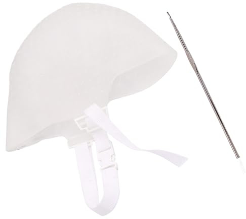 WESIEVYA Gorro de Silicona para Teñir el Cabello 2 Piezas Agujas para Mechas, Herramienta para Peluquería y Salón, Tapa de Tinte Resistente y Ajustable para Reflejos Profesionales