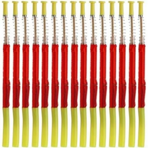 Juego de agujas de extracción de colmena, kit de herramientas de injerto Queen de 15 piezas para manejo de colmenas de apicultura, accesorios de colmenas de plástico rojo para un cuidado y cría
