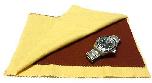 HiGloSwiss 2in1 Uhrenpoliertuch von BULLONGÈ mit Antioxidansschichten