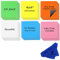 Kühlschrank Scrum Magnete Beschreibbar - 24 Stück - 10x10cm Whiteboard Magnetische Etiketten Magnetstreifen - Kleine Magnetsschilder zum Beschriften für Zuhause, Büro, Kanban und Schule