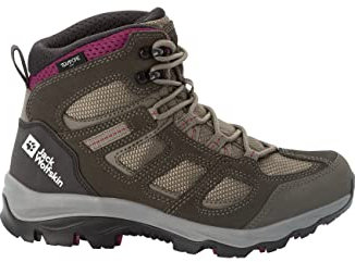 Jack Wolfskin Damen Vojo 3 Texapore Mid W, Khaki Burgundy, 40.5 EU
