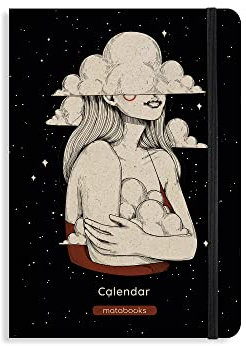 matabooks - Kalender Samaya undatiert „Embrace (DE/EN): Veganer Jahresplaner A5 aus nachhaltigem Graspapier