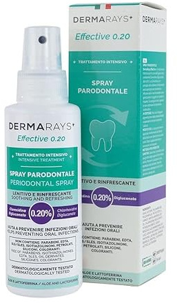 Spray Parodontale DERMARAYS con Clorexidina Digluconato allo 0,20% - Spray per la cura dell'igiene orale